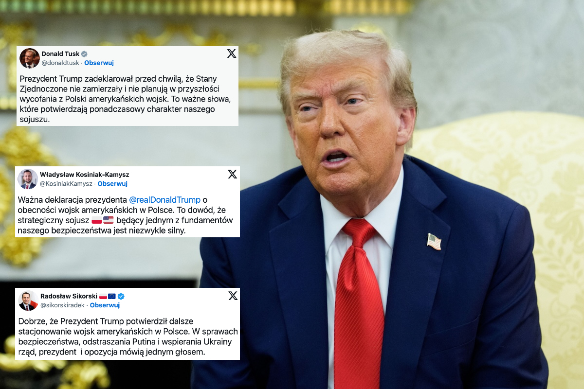 Tusk and the heads of the Ministry of abroad  Affairs and the Ministry of National defence  commented on Trump's declaration