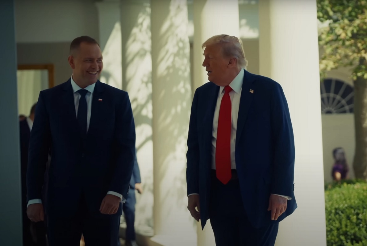 Wyjątkowe podsumowanie wizyty Nawrockiego w USA. WIDEO