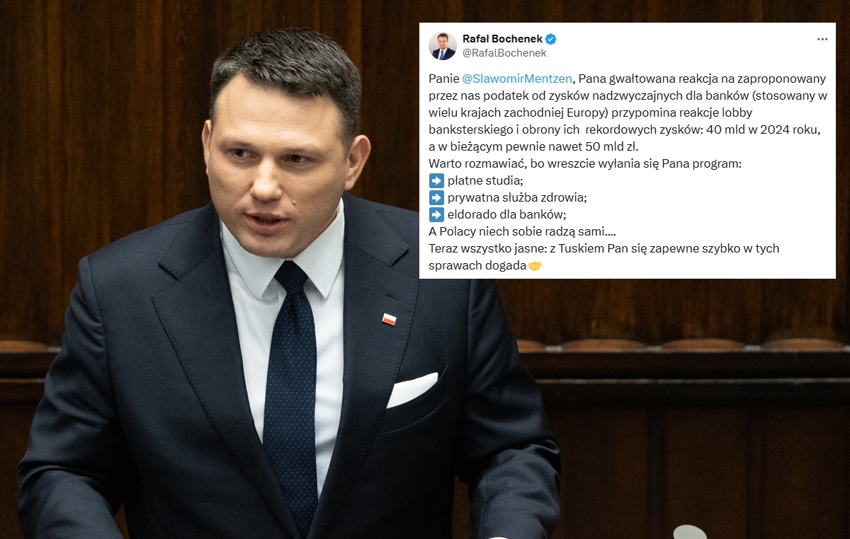 Bochenek odpowiada na atak Mentzena: Lobby banksterskie