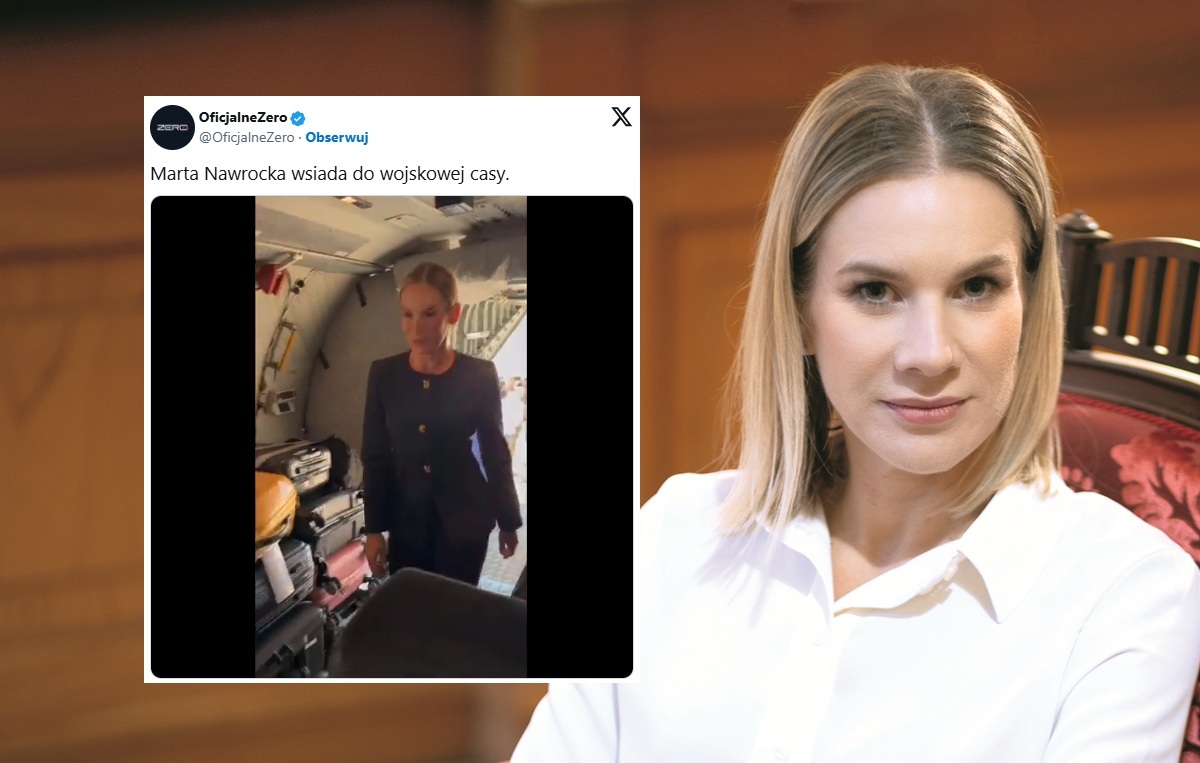 Pierwsza Dama do Włoch poleciała wojskową Casą