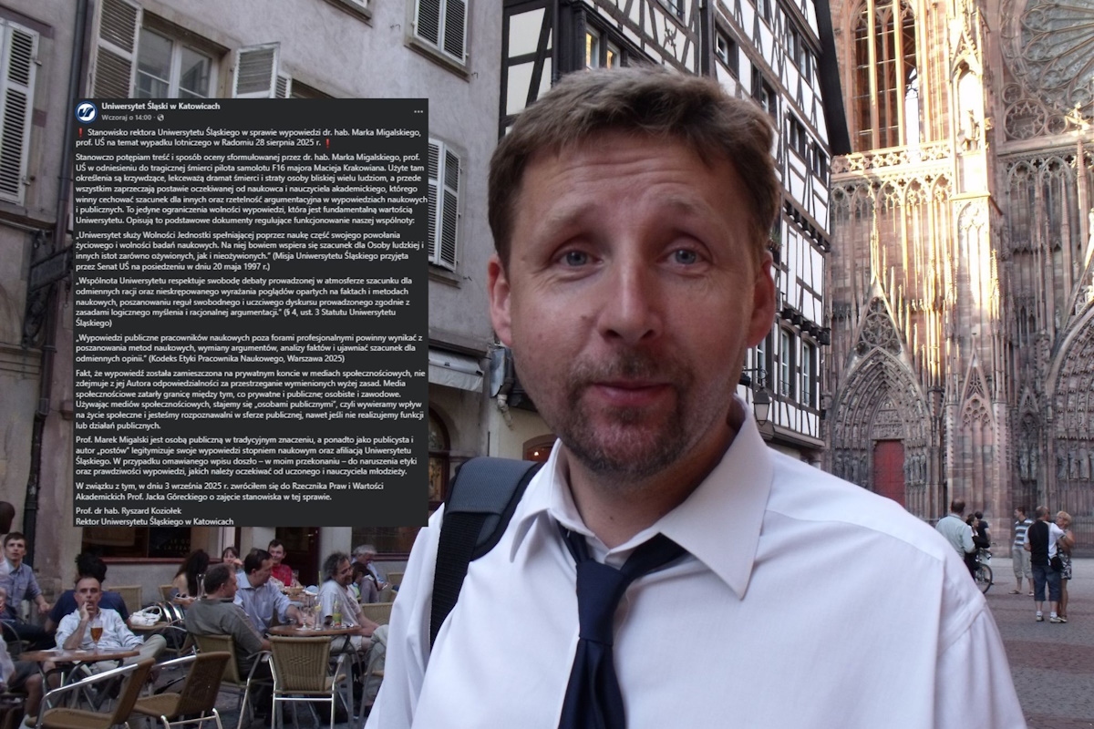 The rector's firm consequence  to Migalski's disgraceful posts