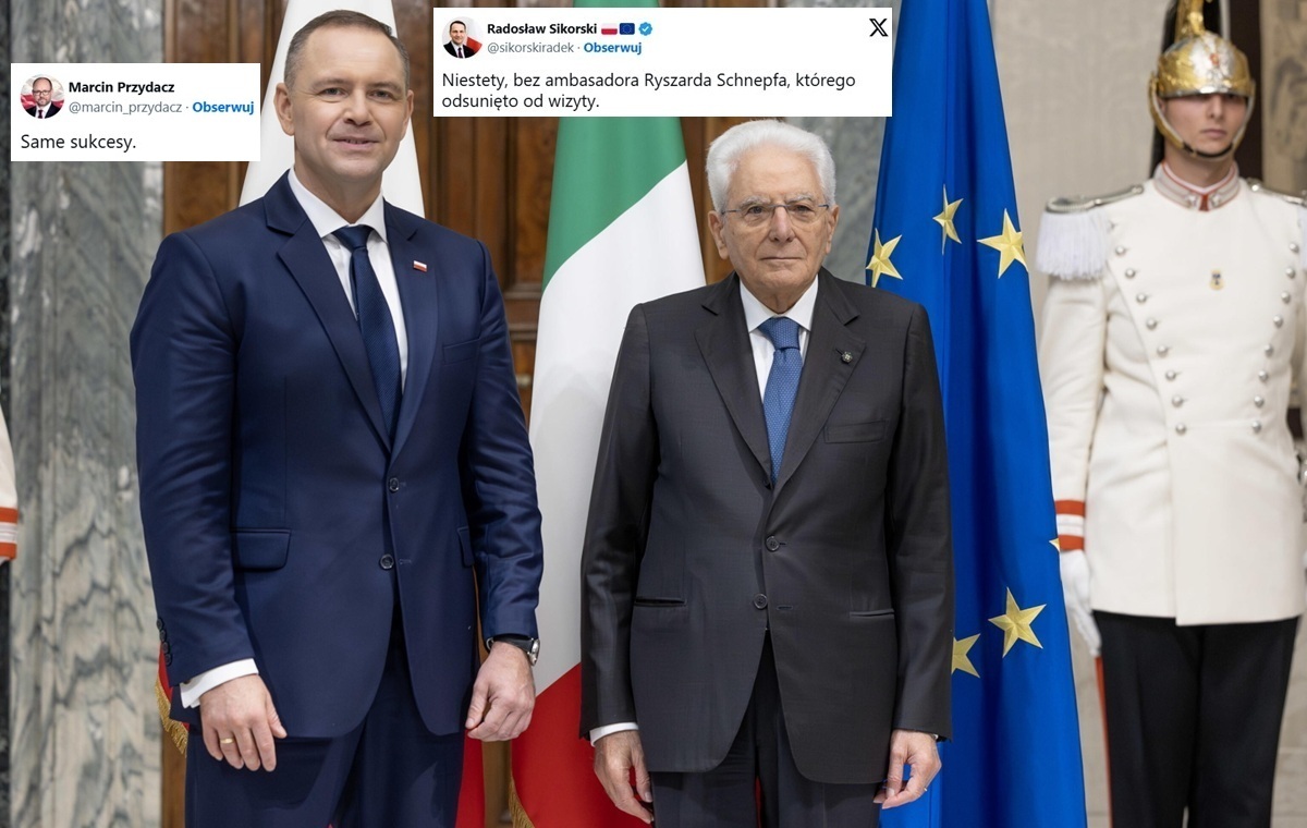 Sikorski narzeka, iż przy Nawrockim nie było Schnepfa