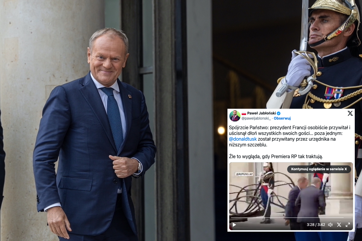Tak Macron potraktował Tuska w Paryżu! "Źle to wygląda"