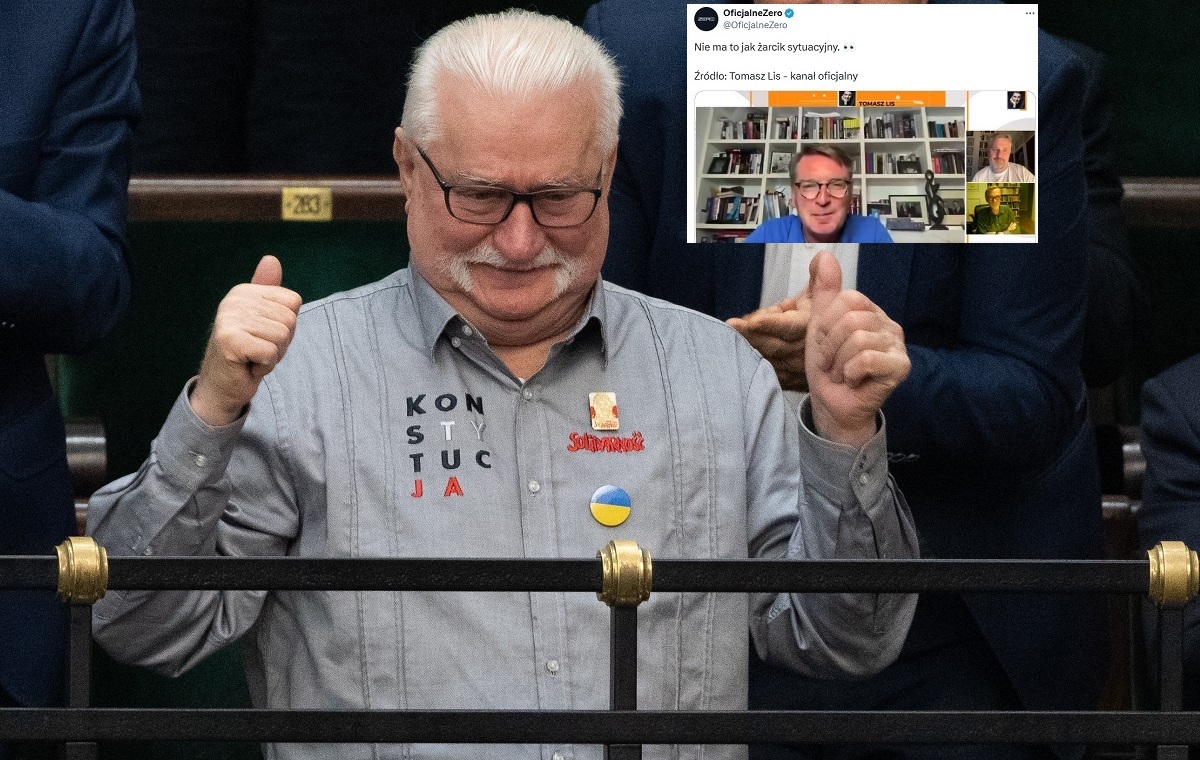 Lis zażartował... z Wałęsy? Kamienne miny gości programu