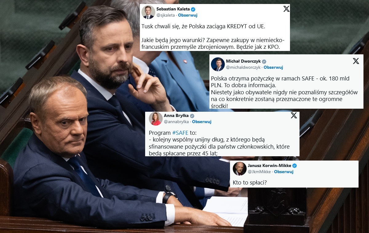 Tusk i Kosiniak-Kamysz chwalą się pożyczką. Mocne komentarze
