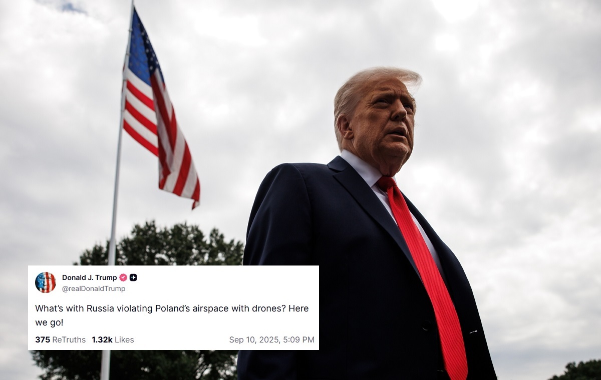 wiadomości,aktualności,wPolityce.pl Trump zabrał głos nt. dronów nad Polską! 