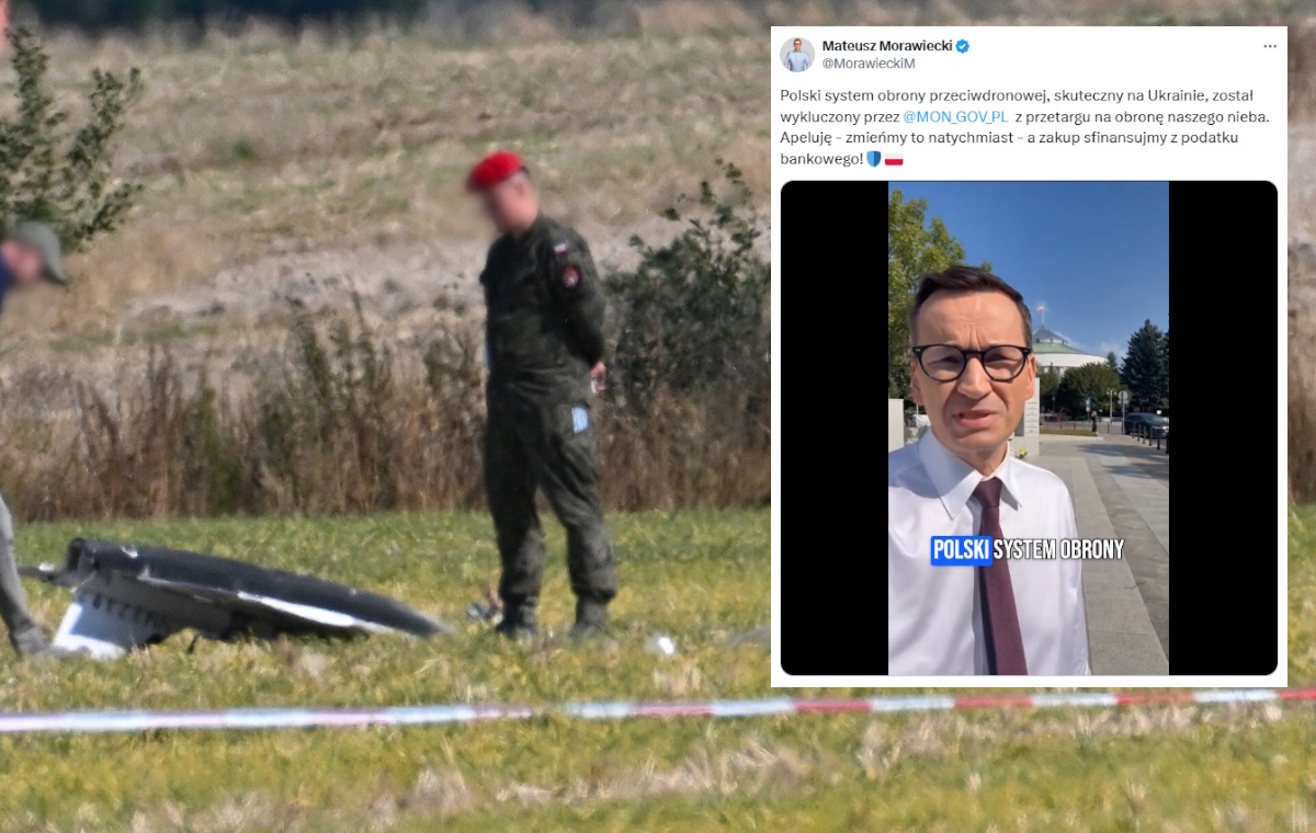 Morawiecki proponuje: System antydronowy z podatku bankowego