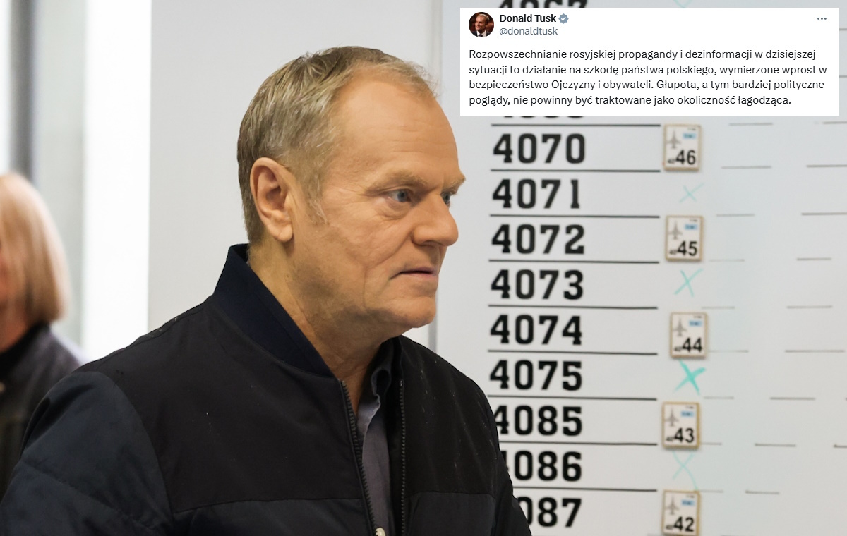Tusk o głupocie i rosyjskiej dezinformacji. Mocna riposta