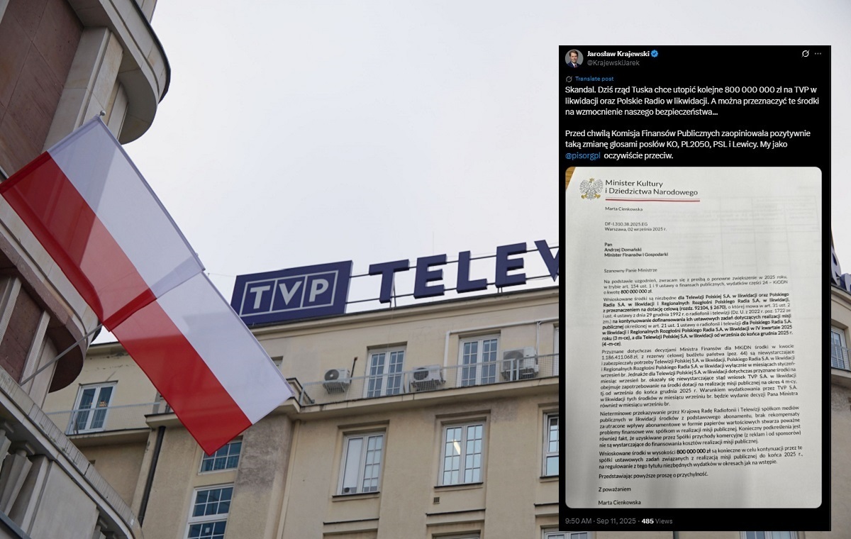 Kolejne 800 mln zł dla neo-TVP i neo-PR od rządu Tuska!