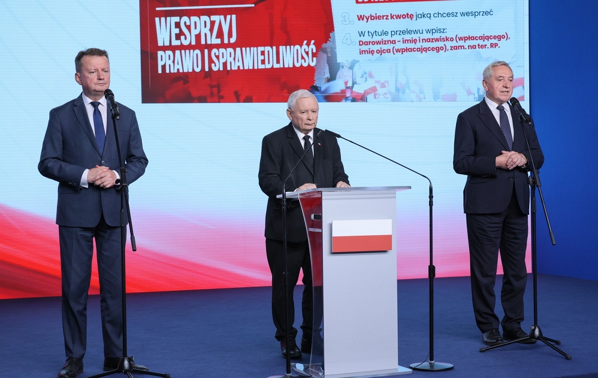 Prezes PiS apeluje do sympatyków o wsparcie finansowe partii