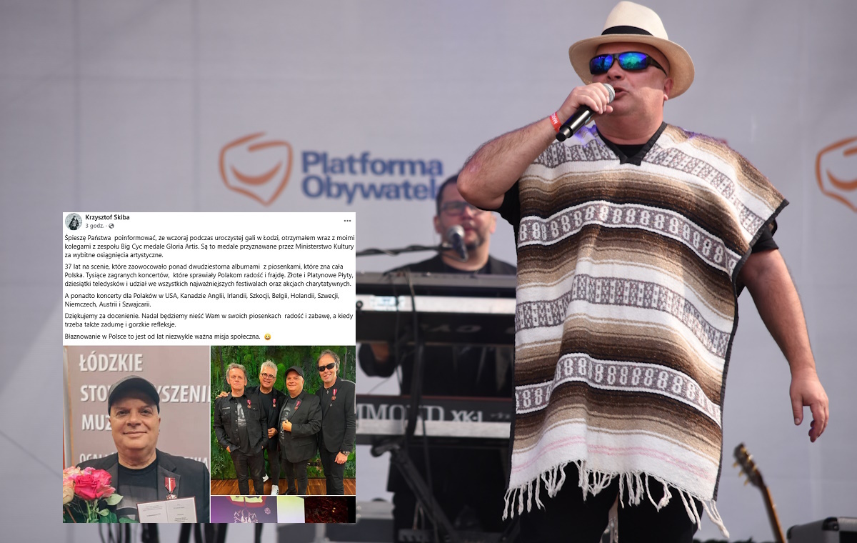 wiadomości,aktualności,wPolityce.pl Skiba z Medalem Gloria Artis. Przypominamy jego hejt na PiS