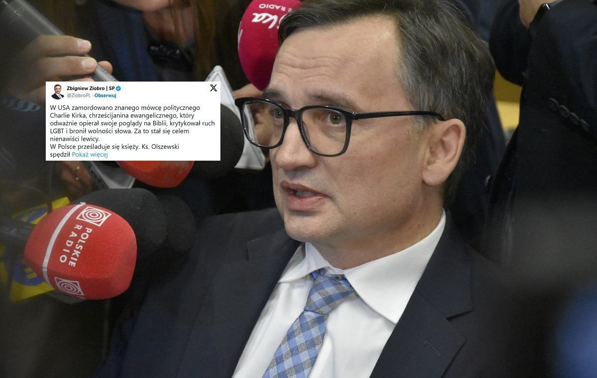 Ziobro: W USA zabito Kirka, w Polsce prześladuje się księży