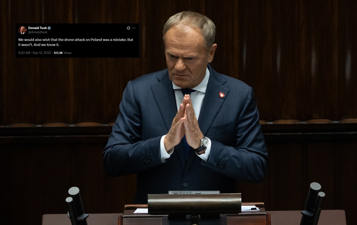 Tusk zaczepia Trumpa... na X! Chodzi o atak dronowy