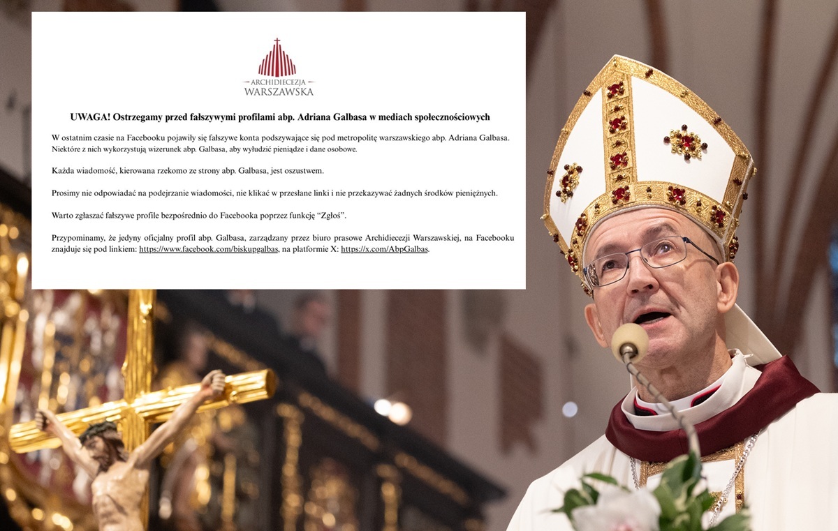 wiadomości,aktualności,wPolityce.pl Uwaga! Oszuści podszywają się pod arcybiskupa Galbasa