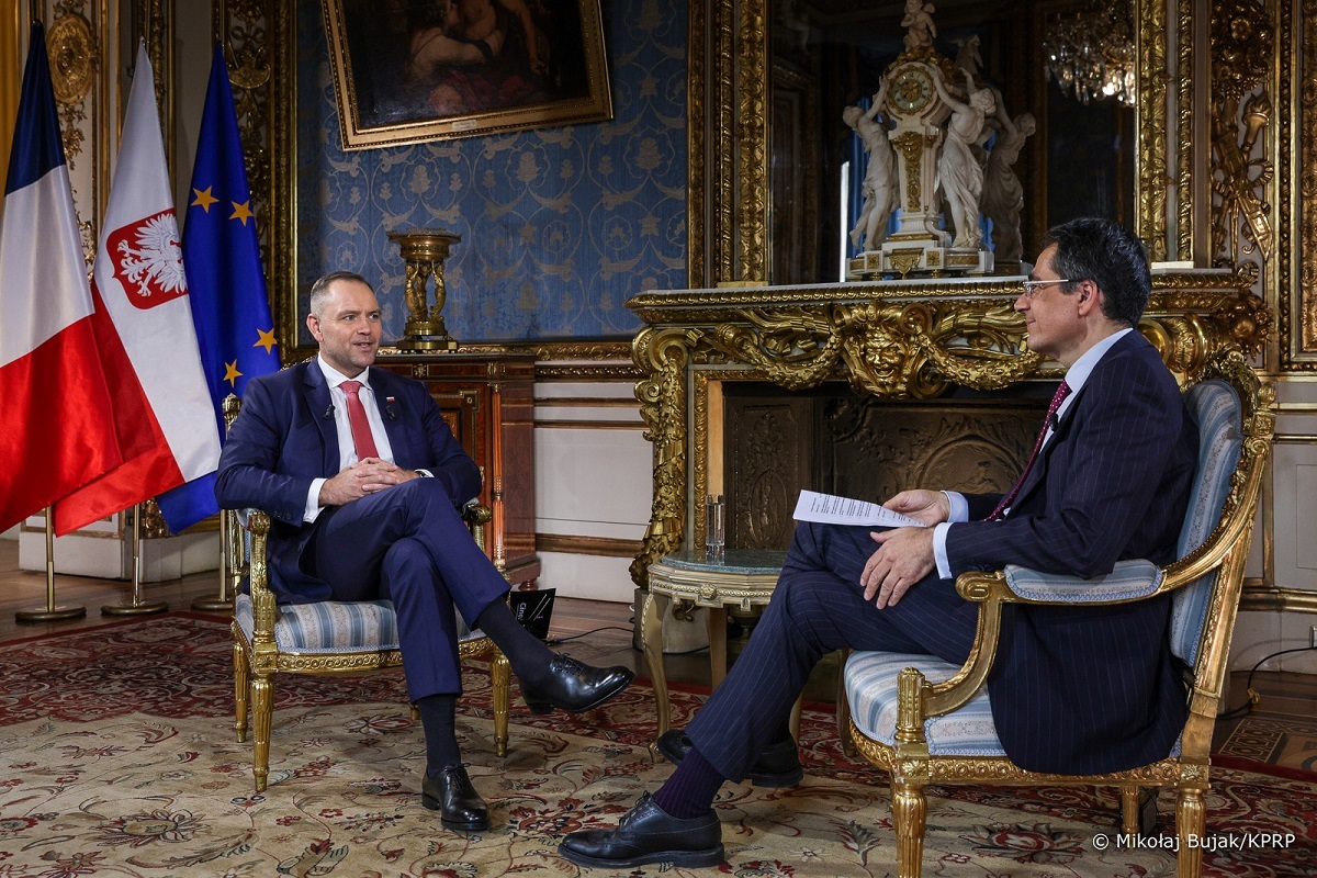 Wywiad prezydenta Nawrockiego dla francuskiej stacji LCI