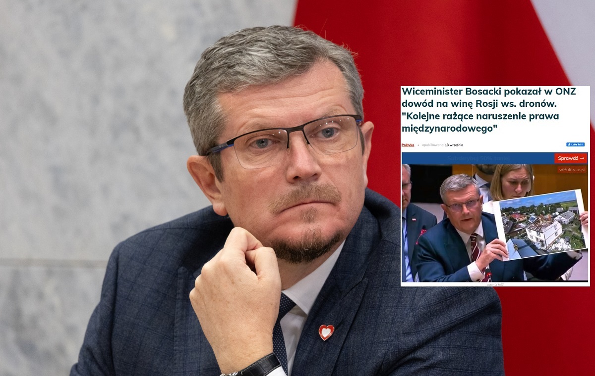 Dron czy rakieta?Bosacki: Dowiedziałem się wczoraj, z gazety