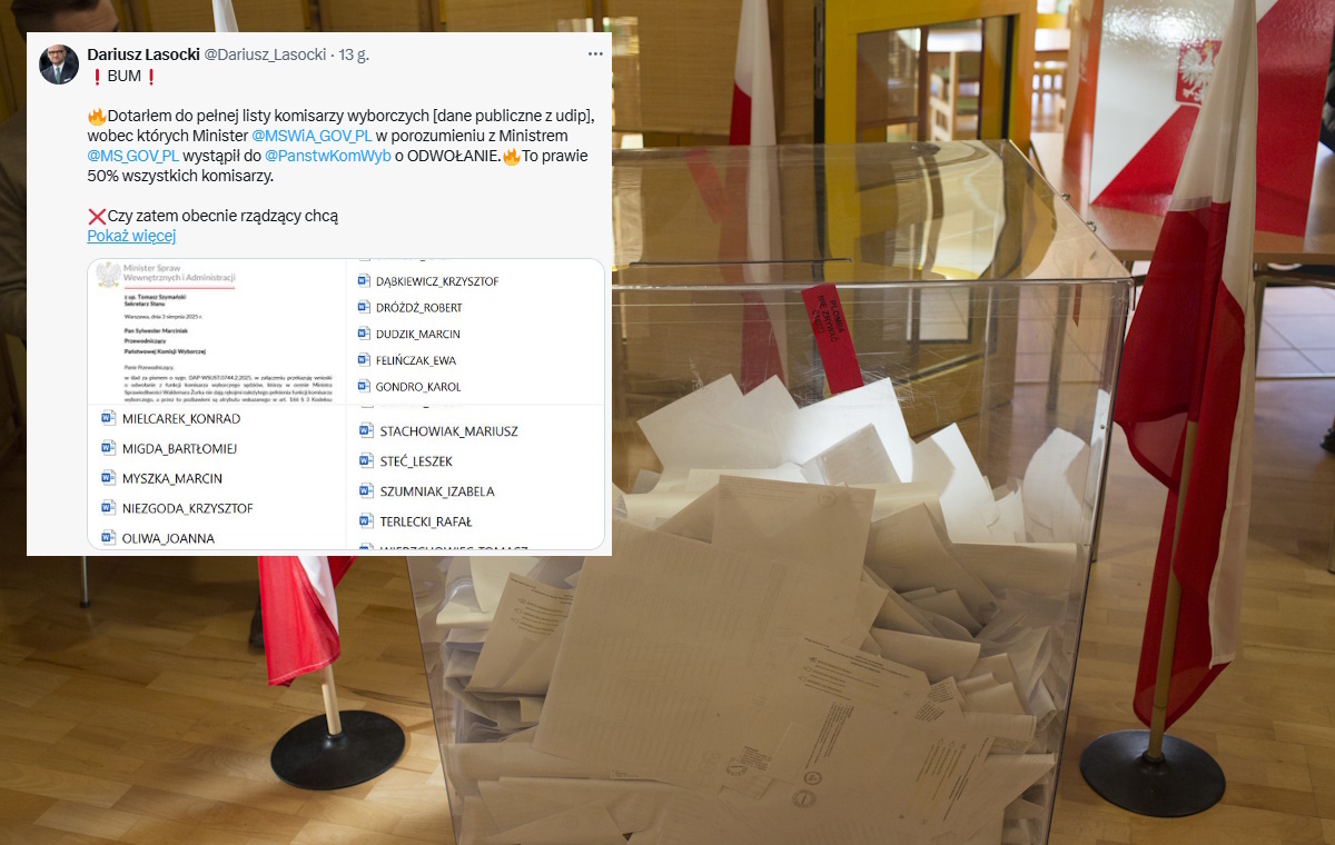 Kierwiński i Żurek chcą odwołania komisarzy wyborczych!