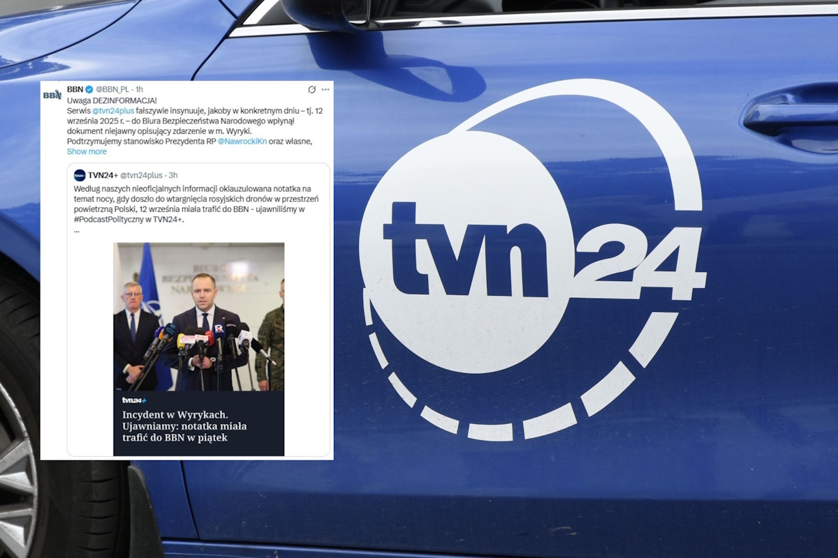 BBN odpowiada na informację TVN24 ws. Wyryk: Dezinformacja!