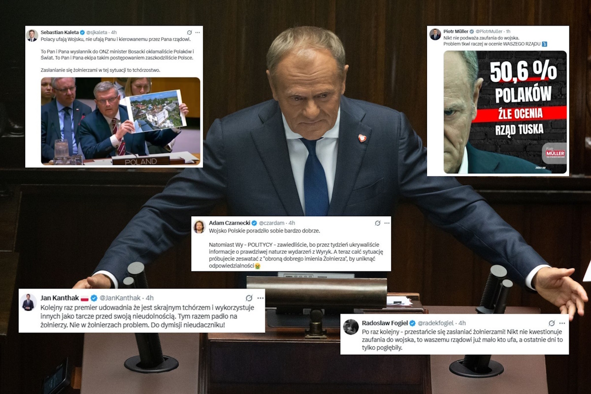 Tusk chciał się ogrzać w blasku żołnierzy. W sieci wrze!