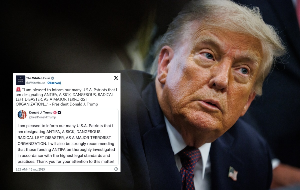 Trump ogłasza. Antifę uznano za organizację terrorystyczną