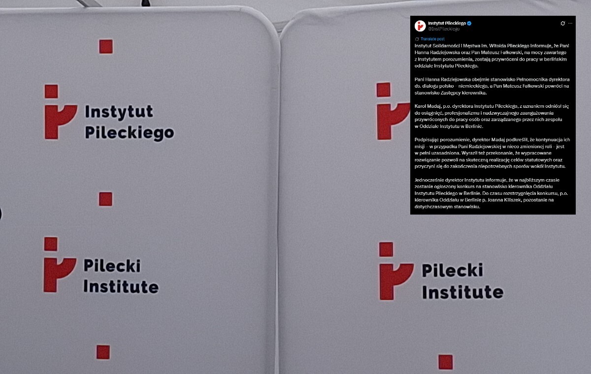 Radziejowska i Fałkowski przywróceni do Instytutu Pileckiego