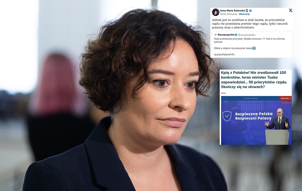Żukowska wbija szpilę w rząd Tuska."Osobliwe w skali świata"