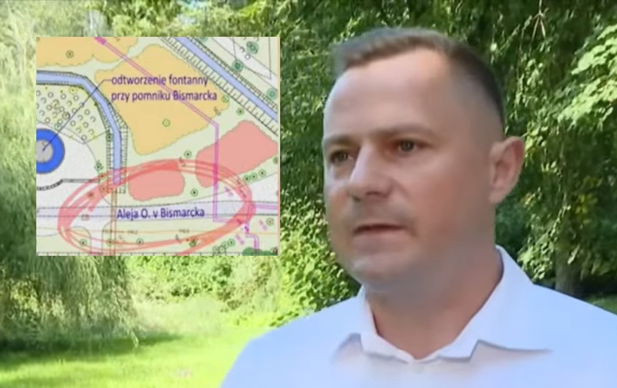 TYLKO U NAS. Burmistrz o popiersiu Bismarcka w Szczytnie