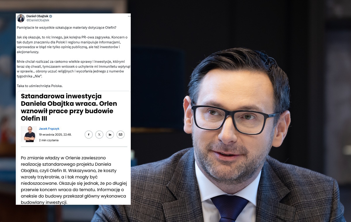 Projekt Olefin III wróci? Obajtek bez ogródek o rządzie!