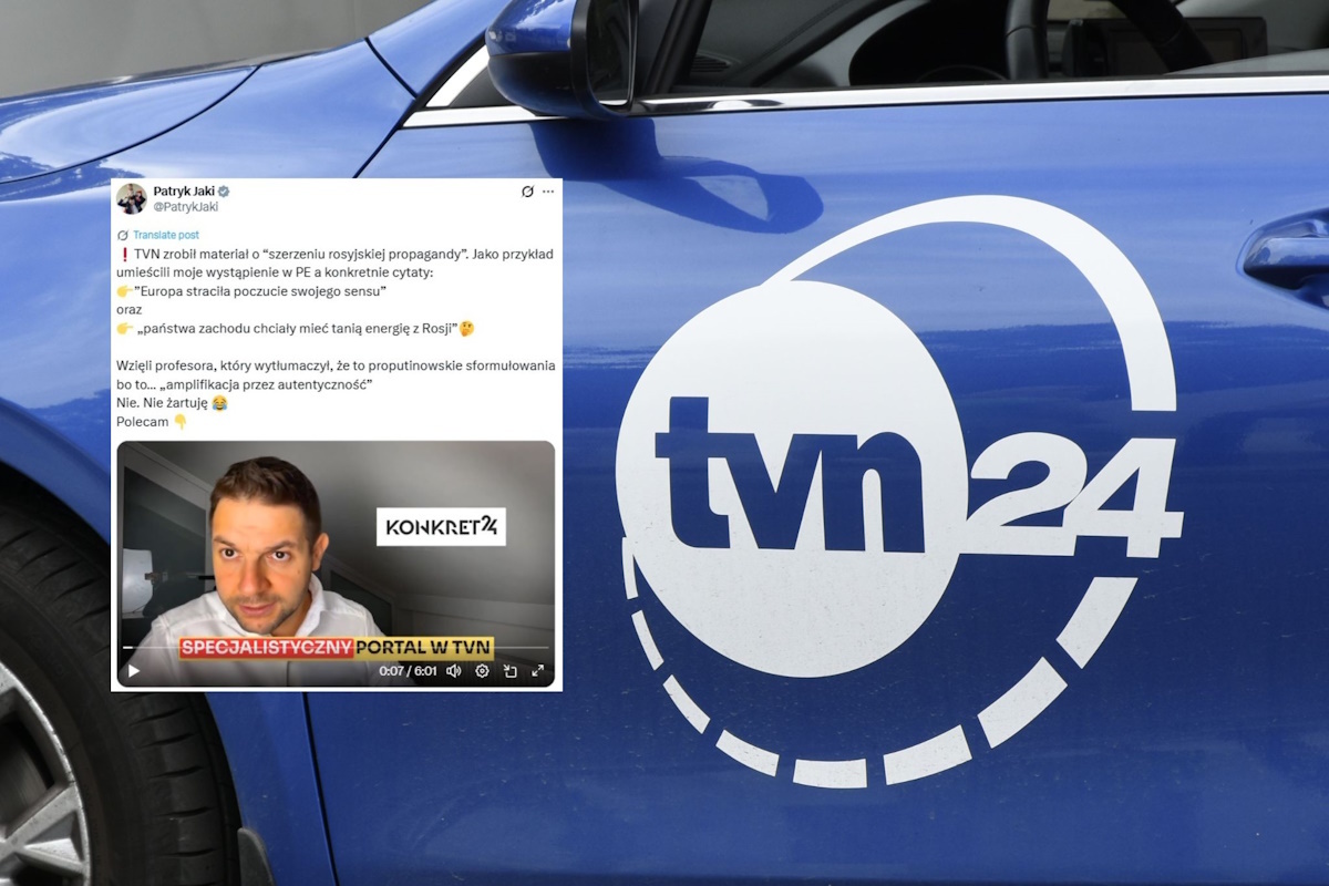 Jaki dworuje z materiału TVN24 o fake newsach