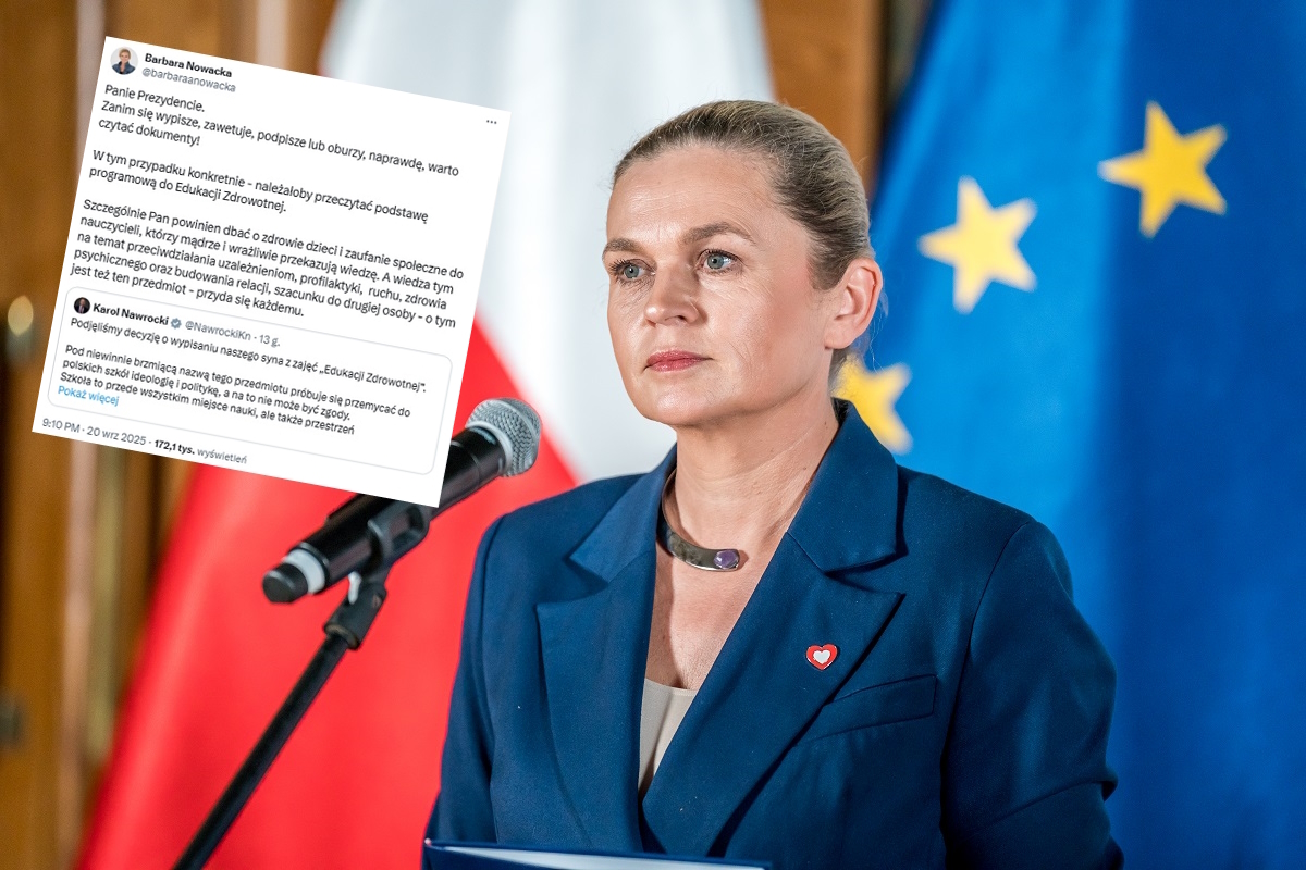 Nerwowo. Nowacka próbuje pouczać i strofować prezydenta!