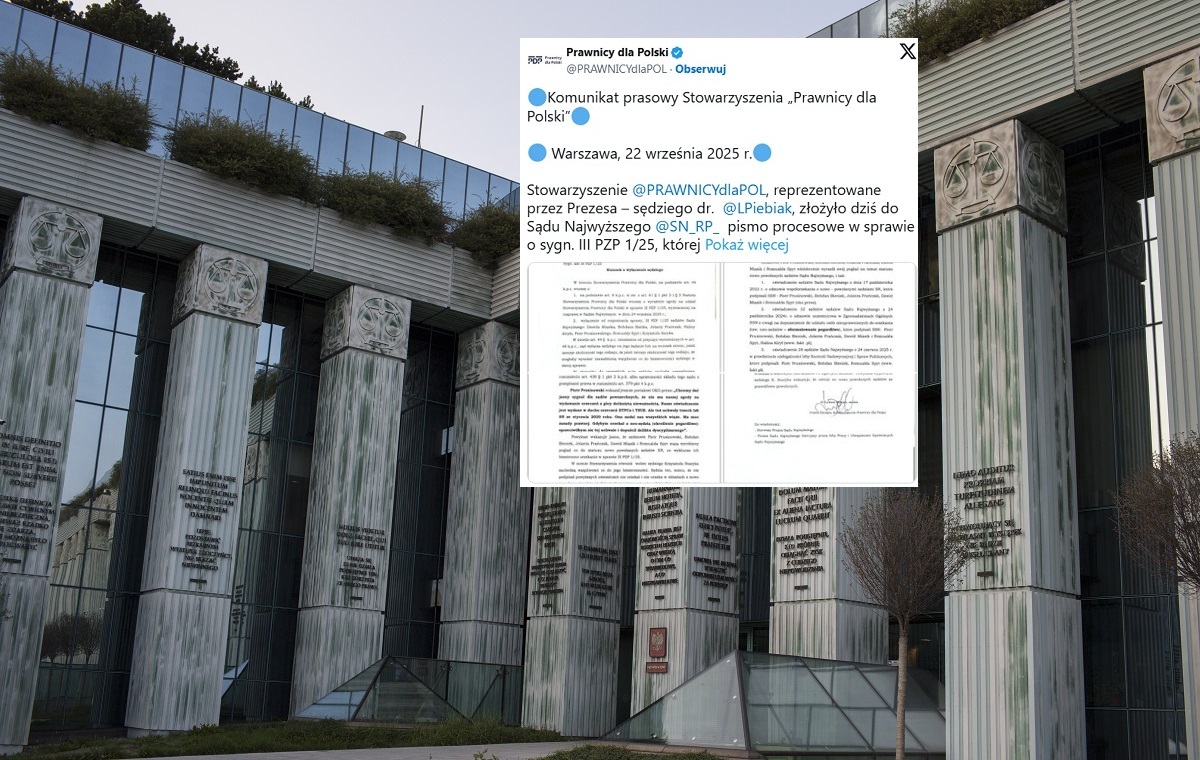 "Kasta" przegra? istotny wniosek "Prawników dla Polski" do SN!
