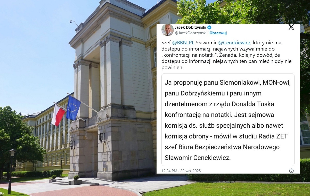 Notatka ws. domu w Wyrykach. Dobrzyński butnie do szefa BBN