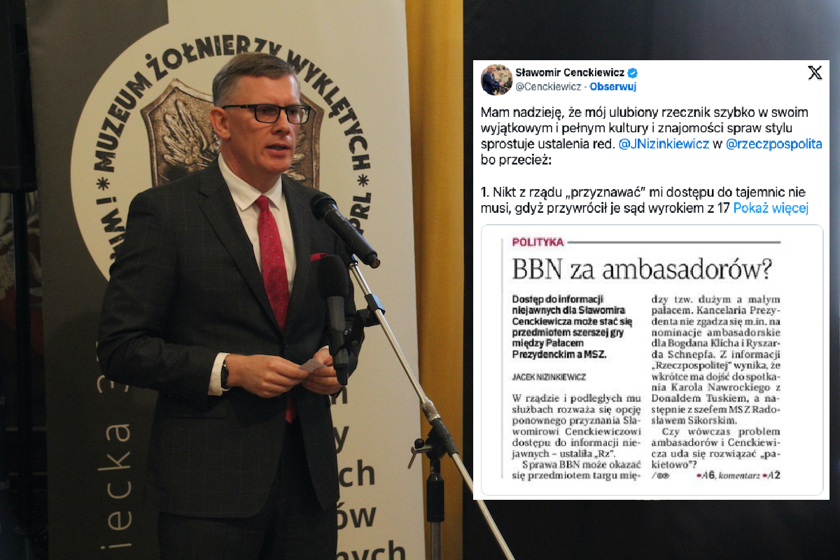 Zaskakujące doniesienia ws. Cenckiewicza. Szef BNN reaguje