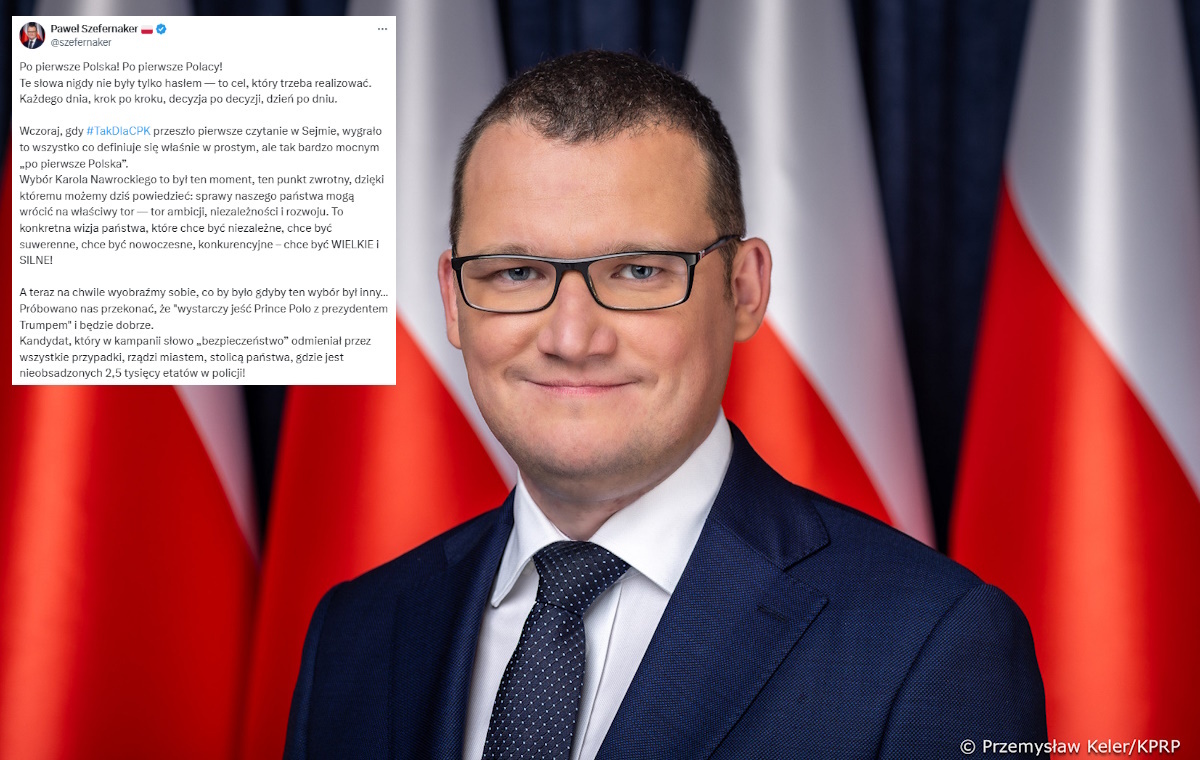 Szefernaker: Wybór Nawrockiego to moment zwrotny dla Polski