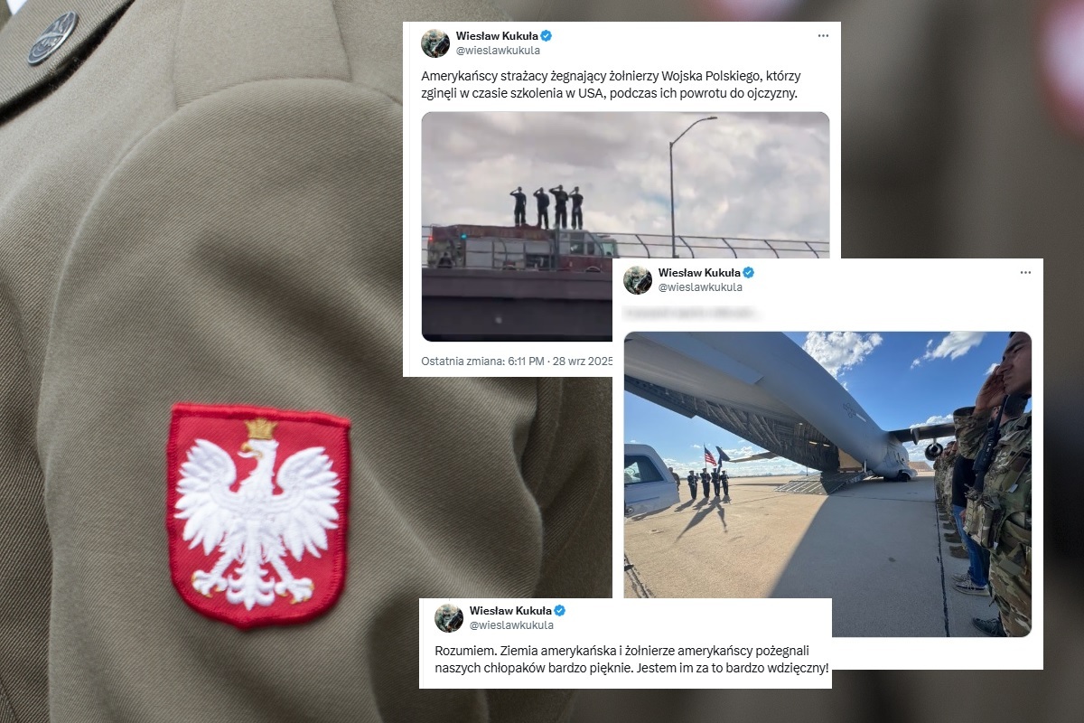 Amerykanie pożegnali tragicznie zmarłych polskich żołnierzy