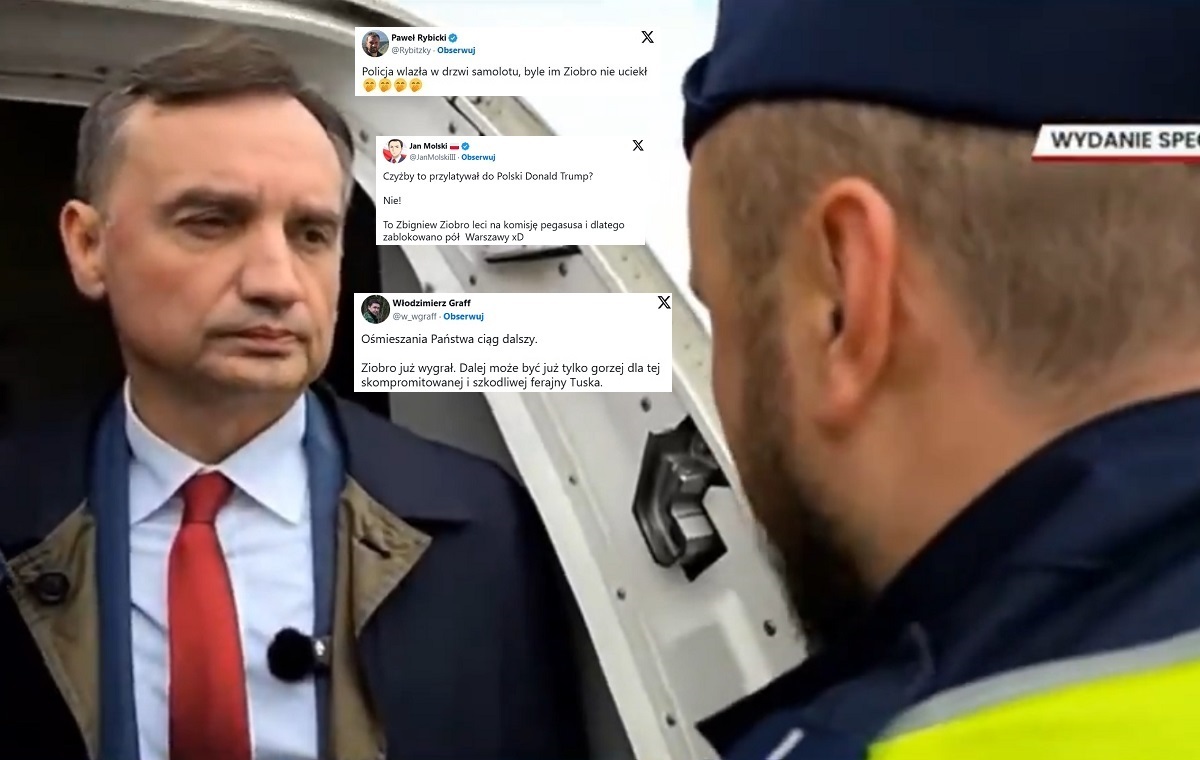 Fala komentarzy w sieci po pokazowym zatrzymaniu Ziobry