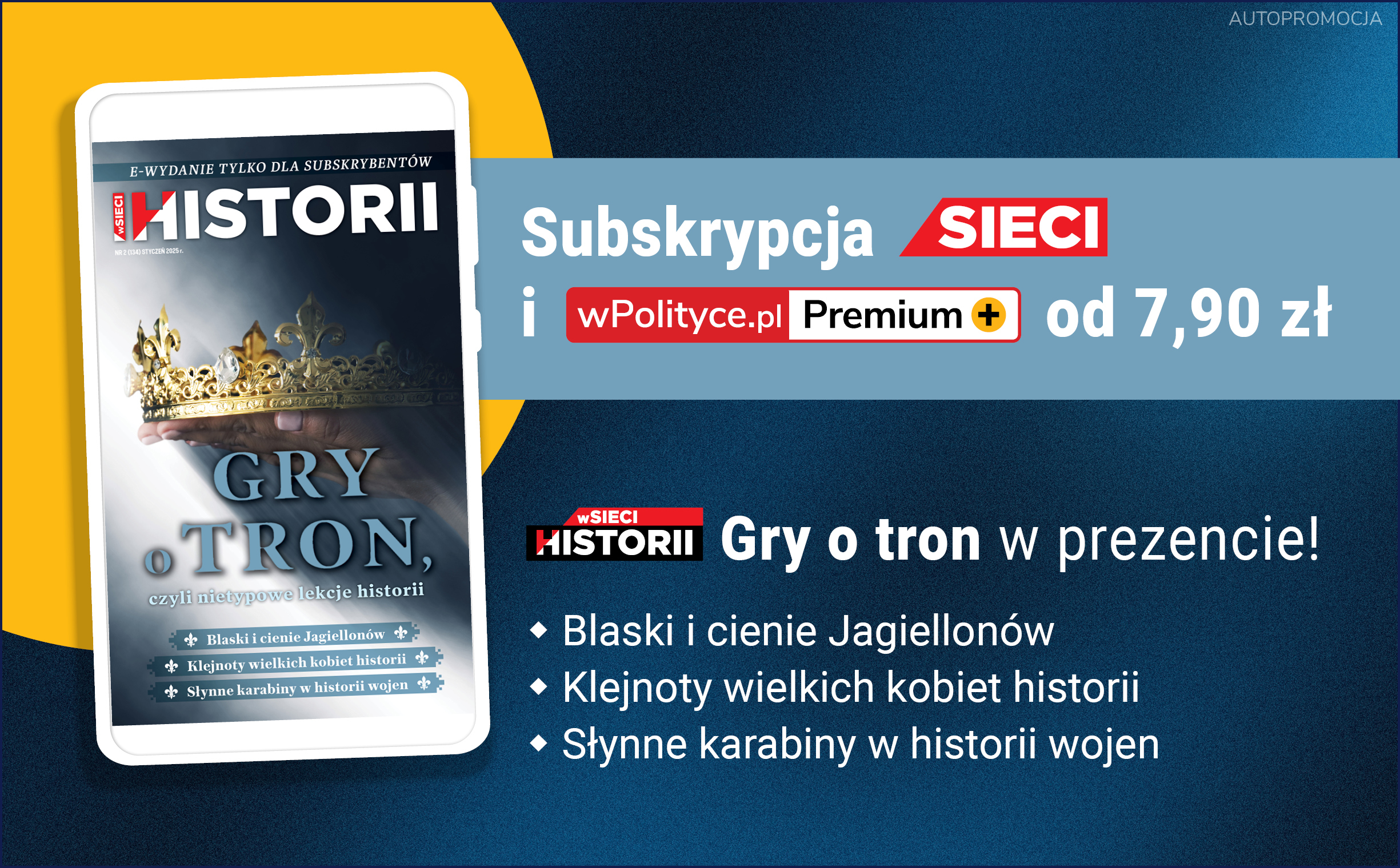 wiadomości,aktualności,wPolityce.pl Gry o tron i inne historie – nowe e-wydanie wSieci Historii