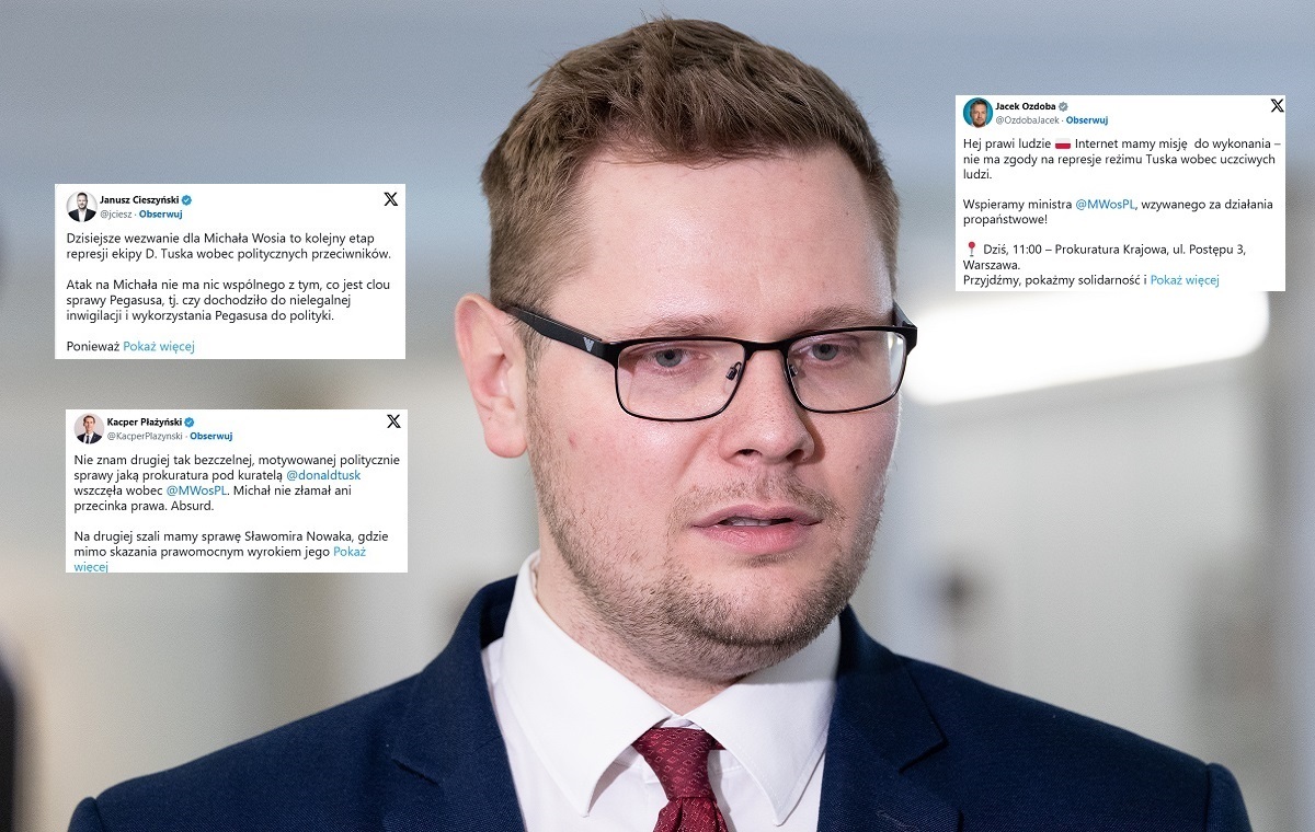 Woś wezwany do prokuratury. Politycy PiS: To represje Tuska