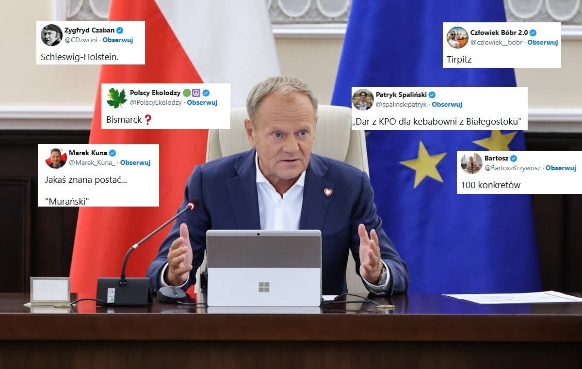 Internauci zadrwili z Tuska ws. imienia dla żaglowca