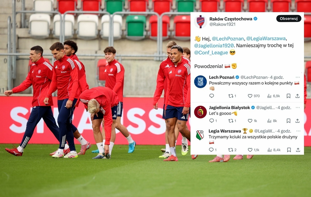 Pięknie! Polskie kluby wspierają się przed meczami w LKE wiadomości,aktualności,wPolityce.pl Pięknie! Polskie kluby wspierają się przed meczami w LKE