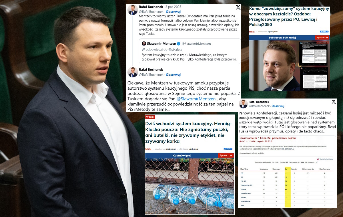Mentzen znów oskarża PiS. Bochenek: Wierny uczeń Tuska!