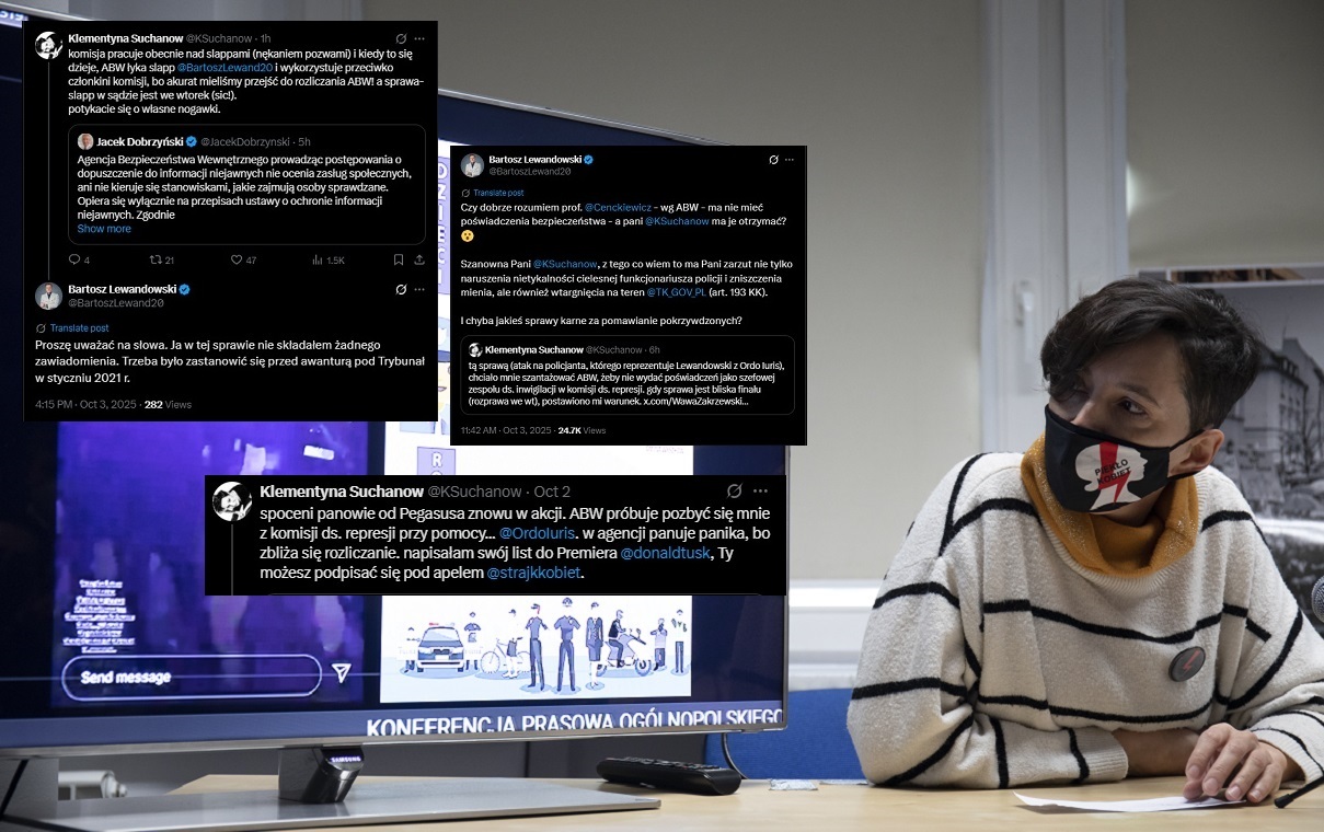 Suchanow twierdzi, iż jest szantażowana przez ABW