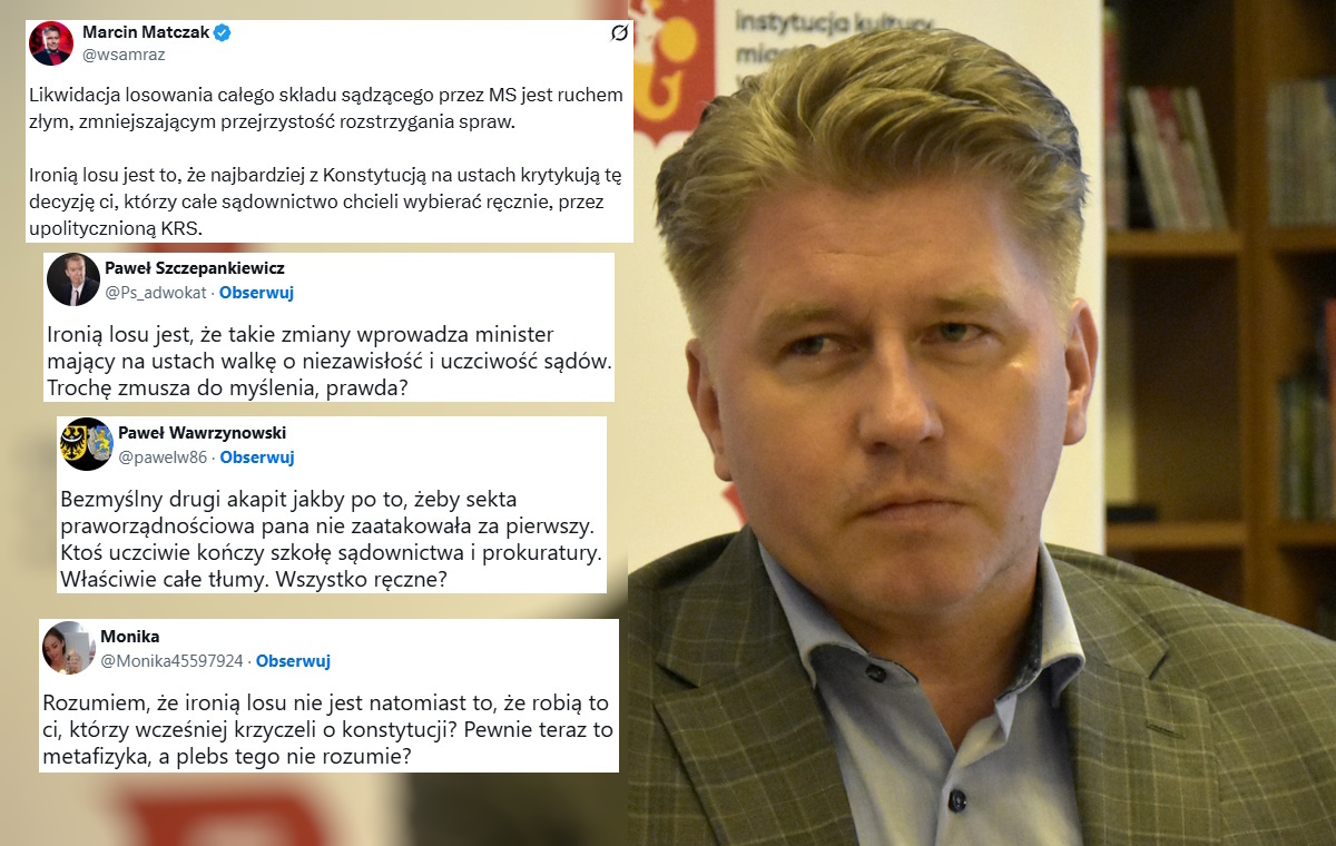 Niesłychane! Matczak krytykuje Żurka za likwidację losowania