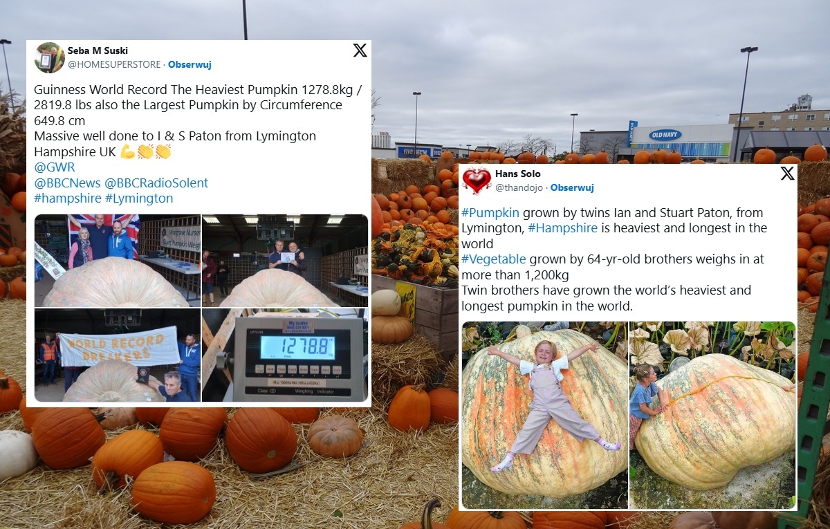 Bracia wyhodowali najcięższą dynię na świecie wiadomości,aktualności,wPolityce.pl Bracia wyhodowali najcięższą dynię na świecie