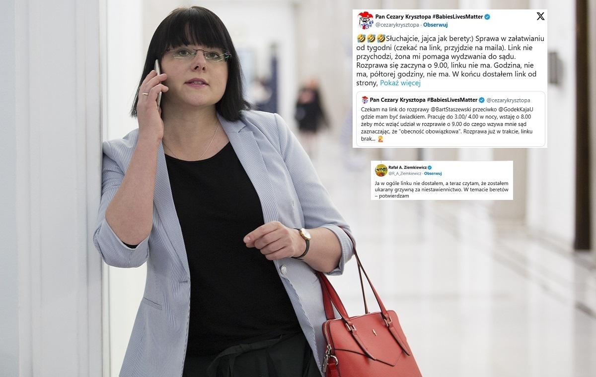 Dziwna rozprawa ws. Godek. Krysztopa jadł i zdenerwował sąd