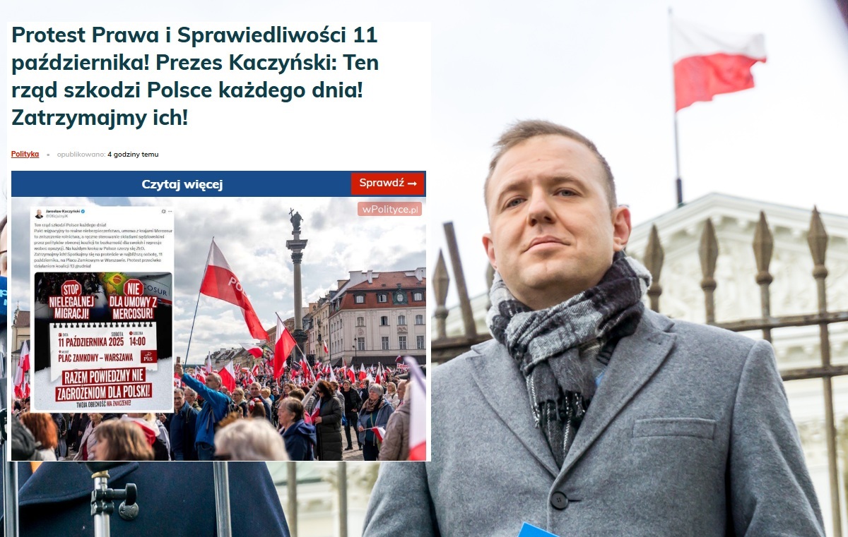 TYLKO U NAS. Protest 11 października. "Początek końca Tuska"