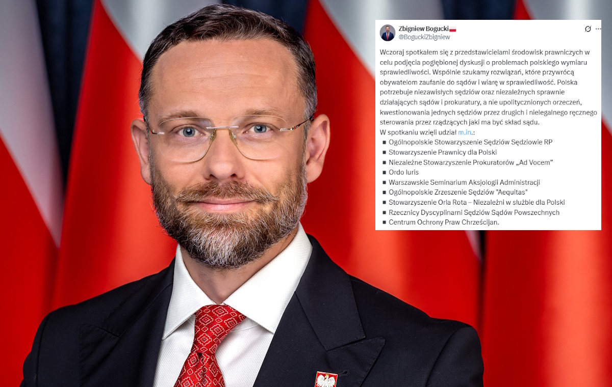 Bogucki: Szukamy rozwiązań przywracających zaufanie do sądów