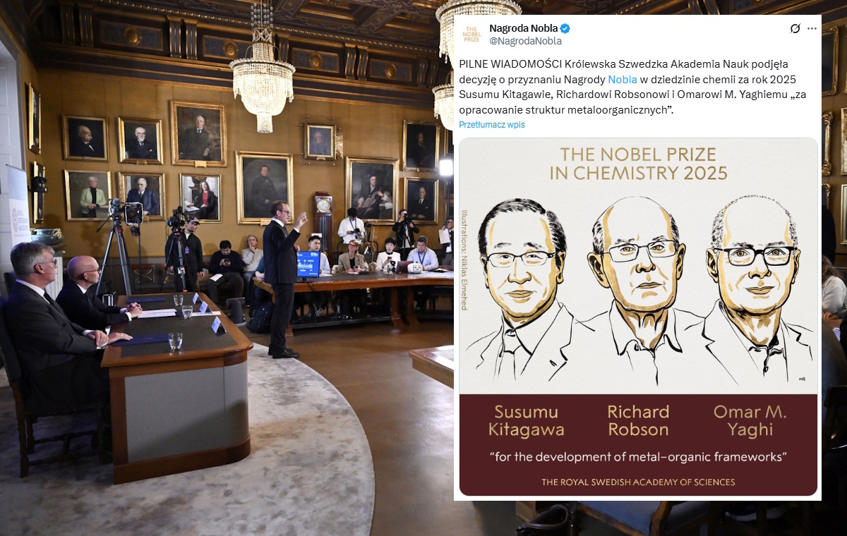 Noble z chemii. Dotyczą szkieletów metaloorganicznych wiadomości,aktualności,wPolityce.pl Noble z chemii. Dotyczą szkieletów metaloorganicznych