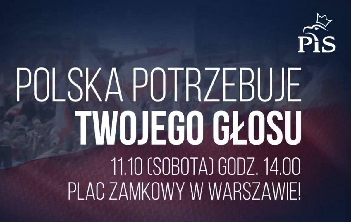 Protest 11 października! "Polska potrzebuje Twojego głosu"