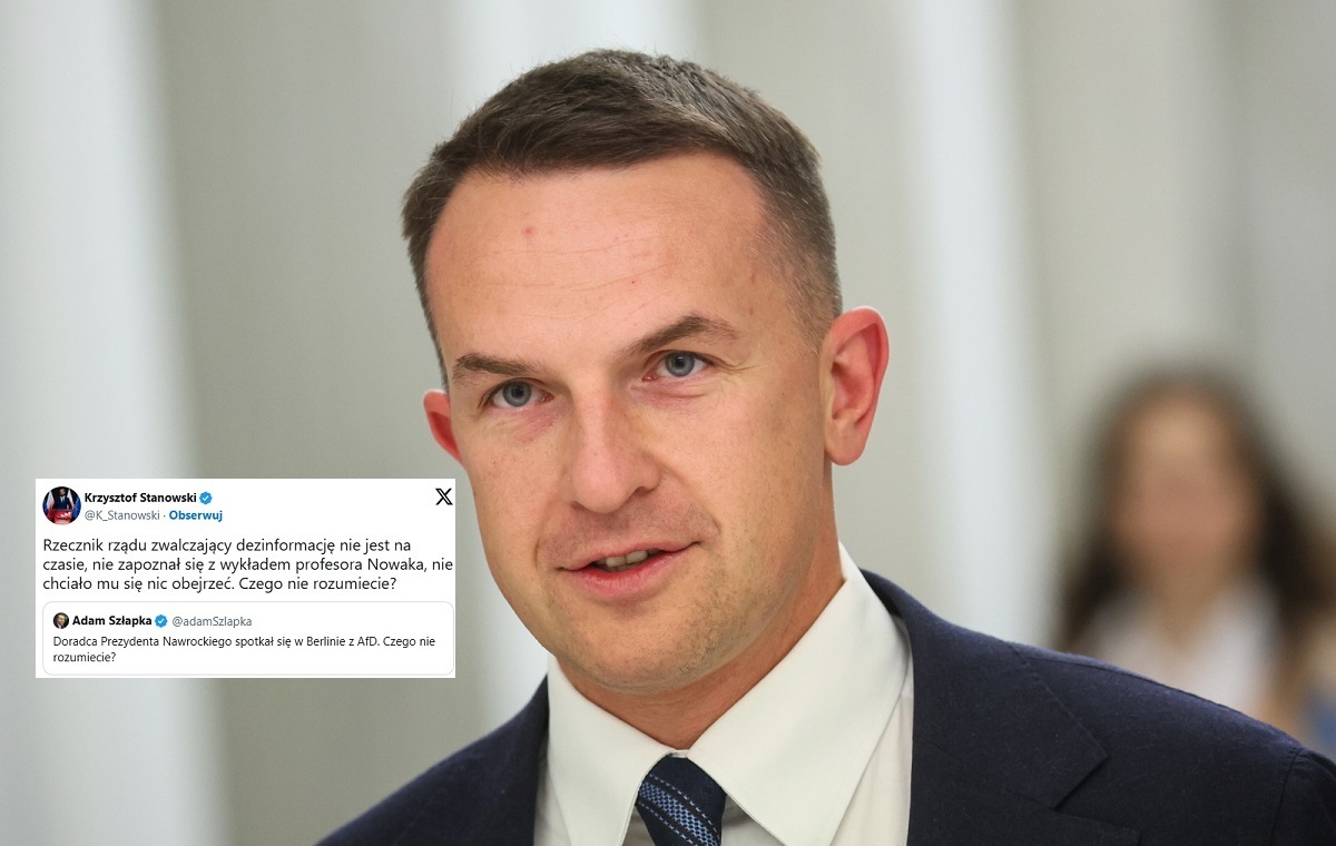 Bezczelny atak Szłapki na prof. Nowaka. Zareagował Stanowski